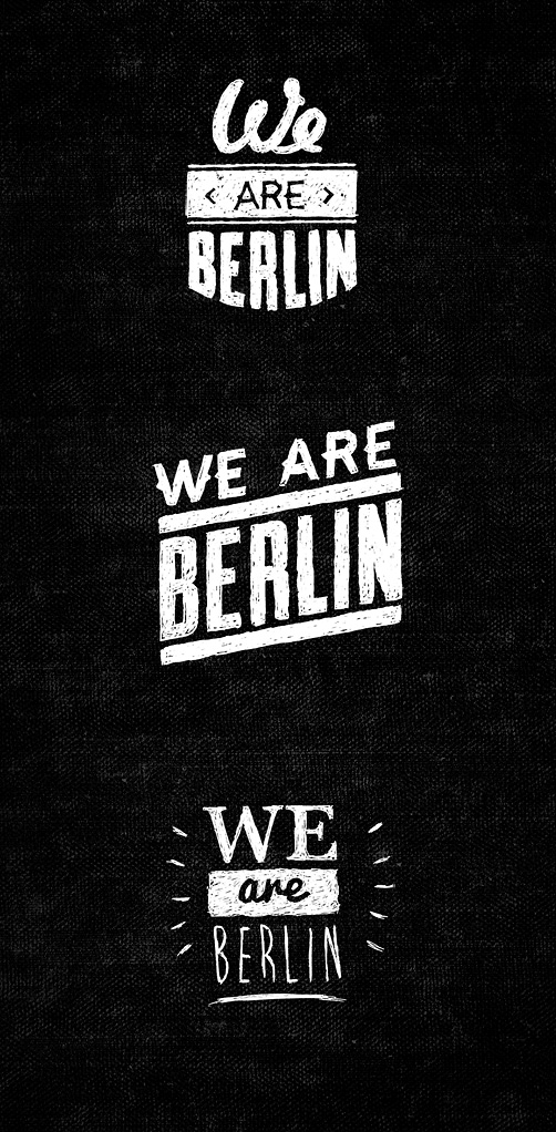 we are berlin logo set